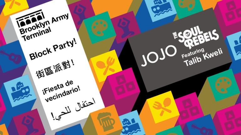 JoJo & The Soul Rebels featuring Talib Kweli to Perform FREE Concert at the 2019 BAT Block Party at the Brooklyn Army Terminal on September 8 JoJo & The Soul Rebels featuring Talib Kweli to Perform FREE Concert at the 2019 BAT Block Party at the Brooklyn Army Terminal on September 8