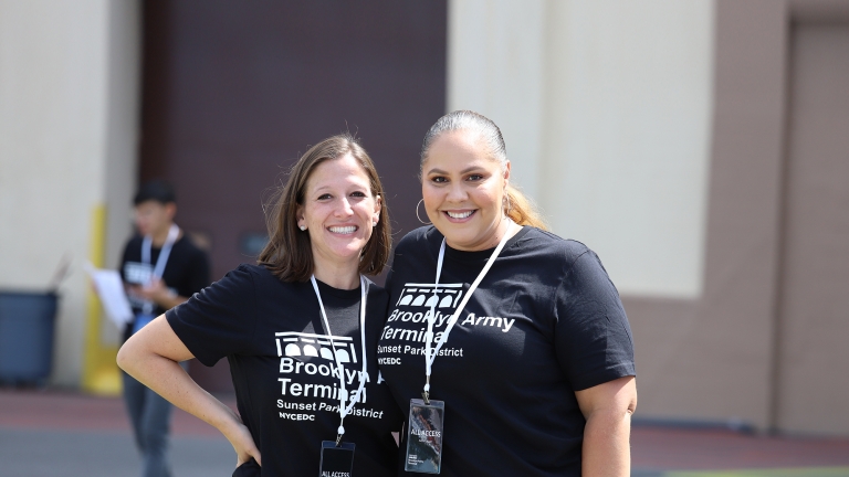 EDC Employees at the BAT Block Party. Photo by Juan Batista.