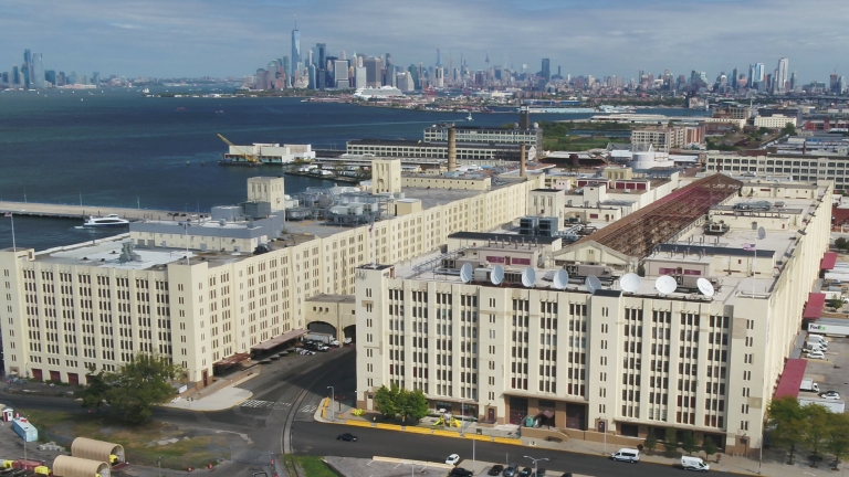 Aerial view of Brooklyn Army Terminal