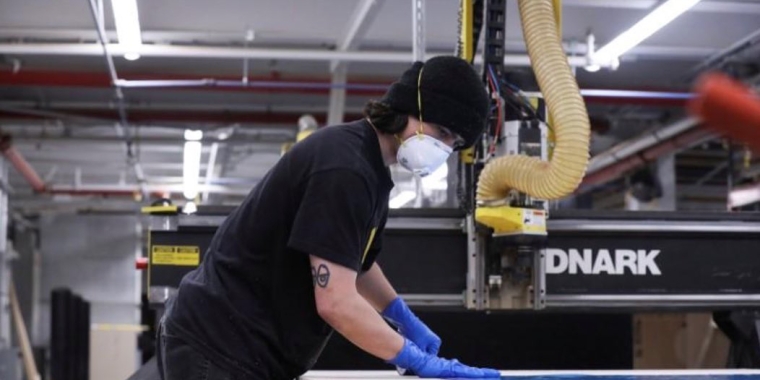 At the onset of the pandemic, Bednark Studio pivoted its work to produce face shields for our city&#039;s healthcare workers.